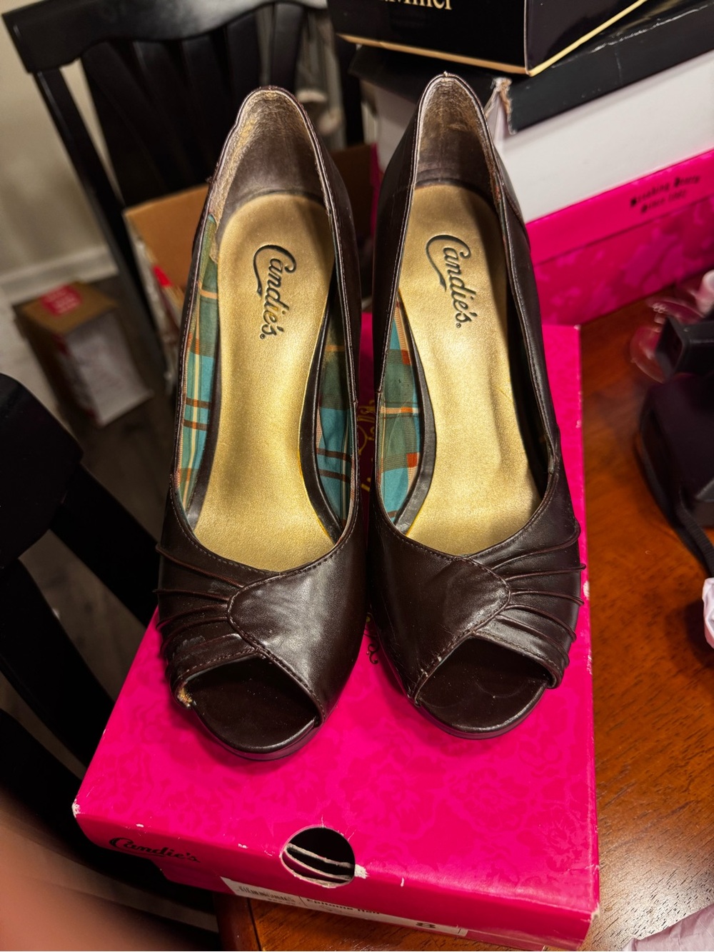 Y2K Vintage Candies Peep-toe Heels - “Lifft”